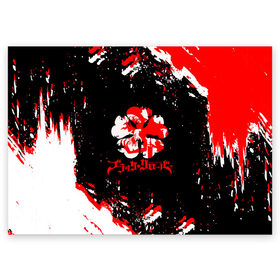 Поздравительная открытка с принтом Чёрный клевер в Тюмени, 100% бумага | плотность бумаги 280 г/м2, матовая, на обратной стороне линовка и место для марки
 | anime | black clover | аниме | боевик | буракку куро:ба | кино | комедия | магия | мультфильм | фэнтези | черн
ый клевер | японская сёнэн манга