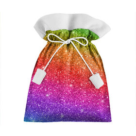 Подарочный 3D мешок с принтом Блестки радуги в Тюмени, 100% полиэстер | Размер: 29*39 см | абстракция | блеск | блестки | блестяжки | блестяшки | градиент | радуга | узор | фон | яркий узор