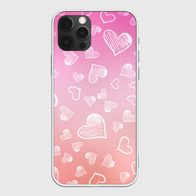 Чехол для iPhone 12 Pro Max с принтом Сердечки в Тюмени, Силикон |  | Тематика изображения на принте: 8 марта | love | девочки | женская | любовь | подружке | сердечки