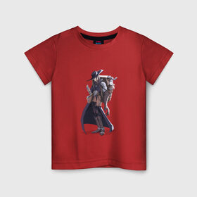 Детская футболка хлопок с принтом Охотник за сокровищами в Тюмени, 100% хлопок | круглый вырез горловины, полуприлегающий силуэт, длина до линии бедер | авантюрист | оборотень | охотник | персонаж