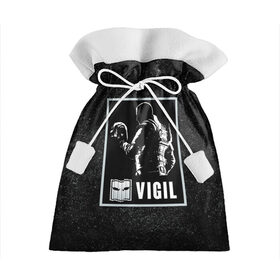 Подарочный 3D мешок с принтом Vigil в Тюмени, 100% полиэстер | Размер: 29*39 см | Тематика изображения на принте: r6s | rainbow six siege | vigil | виджил | оперативник | персонаж