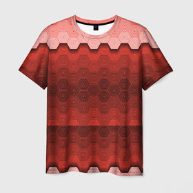 Мужская футболка 3D с принтом Texture в Тюмени, 100% полиэфир | прямой крой, круглый вырез горловины, длина до линии бедер | texture | анархия | иллюзии | кислота | мозайка | оптические | паттерн | перья | полосы | текстура | узор | фигуры