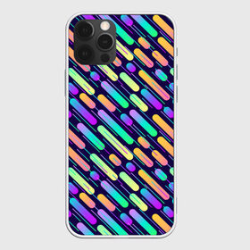 Чехол для iPhone 12 Pro Max с принтом geometric abstract в Тюмени, Силикон |  | абстракция | геометрия | линии | палочки | радуга | яркая