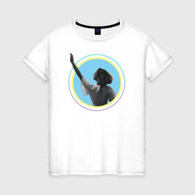 Женская футболка хлопок с принтом Прощай, 2020 в Тюмени, 100% хлопок | прямой крой, круглый вырез горловины, длина до линии бедер, слегка спущенное плечо | 
