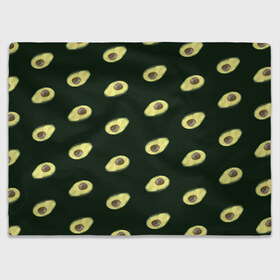 Плед 3D с принтом Авокадо в Тюмени, 100% полиэстер | закругленные углы, все края обработаны. Ткань не мнется и не растягивается | low poly avocado | авокадо | авокадо с косточкой | растение | фрукт