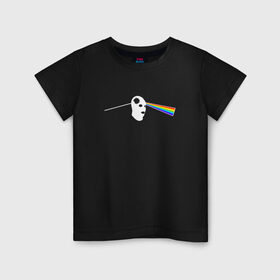 Детская футболка хлопок с принтом HEADSHOT COLOR в Тюмени, 100% хлопок | круглый вырез горловины, полуприлегающий силуэт, длина до линии бедер | 16 | color | counterstrike | csgo | global offensive | headshot | memes | source | ксго | приломление | радуга | спектр | хедшот | цвета