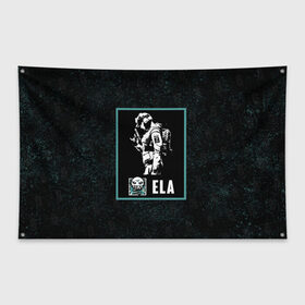 Флаг-баннер с принтом Ela в Тюмени, 100% полиэстер | размер 67 х 109 см, плотность ткани — 95 г/м2; по краям флага есть четыре люверса для крепления | ela | r6s | rainbow six siege | оперативник | персонаж | эла