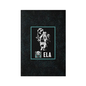 Обложка для паспорта матовая кожа с принтом Ela в Тюмени, натуральная матовая кожа | размер 19,3 х 13,7 см; прозрачные пластиковые крепления | Тематика изображения на принте: ela | r6s | rainbow six siege | оперативник | персонаж | эла