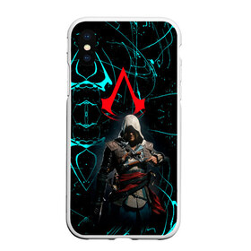 Чехол для iPhone XS Max матовый с принтом Assassin’s Creed в Тюмени, Силикон | Область печати: задняя сторона чехла, без боковых панелей | Тематика изображения на принте: action adventure | action rpg | creed | игра | мультиплатформенная | паркур | стелс