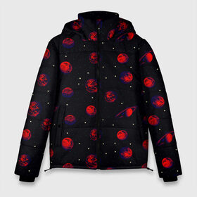 Мужская зимняя куртка 3D с принтом Красная Планета в Тюмени, верх — 100% полиэстер; подкладка — 100% полиэстер; утеплитель — 100% полиэстер | длина ниже бедра, свободный силуэт Оверсайз. Есть воротник-стойка, отстегивающийся капюшон и ветрозащитная планка. 

Боковые карманы с листочкой на кнопках и внутренний карман на молнии. | alien | earth | galaxy | mars | moon | nasa | satellite | space | star | абстракция | астрономия | вселенная | звезда | земля | инопланетянин | космонавт | космос | красный | луна | марс | наса | небо | нло | паттерн | планета