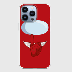 Чехол для iPhone 13 Pro с принтом AMONG US | RED IMPOSTOR в Тюмени,  |  | астронавт | красный | мем | самозванец | трендовый | эмонг ас | яркий