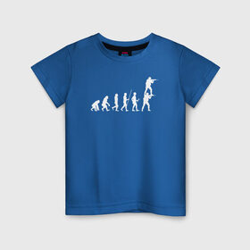 Детская футболка хлопок с принтом EVOLUTION в Тюмени, 100% хлопок | круглый вырез горловины, полуприлегающий силуэт, длина до линии бедер | 16 | counterstrike | csgo | evolution | global offensive | memes | source | ксго | подсадка | прогресс | развитие | эволюция