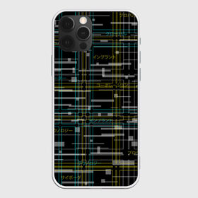 Чехол для iPhone 12 Pro Max с принтом Cyberpunk Tartan в Тюмени, Силикон |  | cyberpunk | glitch | глитч | киберпанк | клетка | матрица | узор | футуристичный | шотландка