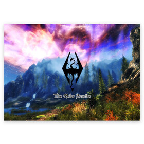 Поздравительная открытка The Elder Scrolls: в Тюмени, 100% бумага | плотность бумаги 280 г/м2, матовая, на обратной стороне линовка и место для марки
 | skirim | tegunvteg | the elder scrolls | драконы | скайрим