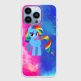 Чехол для iPhone 13 Pro с принтом Радуга Дэш в Тюмени,  |  | baby | girl | horse | kawaii | luna | my little pony | princess | rainbow | rainbow dash | девочкам | девочки | детям | единорог | животные | кавайный | конь | лошадь | луна | малыш | облака | пегас | пинки пай | пони | радуга дэш