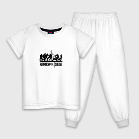 Детская пижама хлопок с принтом Rainbow Six Siege в Тюмени, 100% хлопок |  брюки и футболка прямого кроя, без карманов, на брюках мягкая резинка на поясе и по низу штанин
 | 