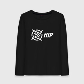 Женский лонгслив хлопок с принтом NiP Ninja in Pijamas (2021 22) в Тюмени, 100% хлопок |  | Тематика изображения на принте: 