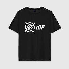 Женская футболка хлопок Oversize с принтом NiP Ninja in Pijamas (2021 22) в Тюмени, 100% хлопок | свободный крой, круглый ворот, спущенный рукав, длина до линии бедер
 | 