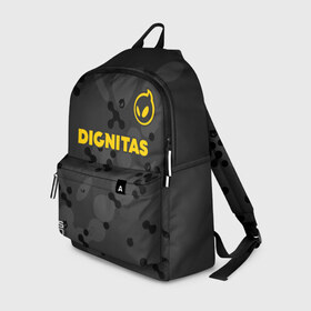 Рюкзак 3D с принтом Dignitas Jersey pro (2021 22) в Тюмени, 100% полиэстер | лямки с регулируемой длиной, сверху петелька, чтобы рюкзак можно было повесить на вешалку. Основное отделение закрывается на молнию, как и внешний карман. Внутри два дополнительных кармана, один из которых закрывается на молнию. По бокам два дополнительных кармашка | 0x000000123 | csgo | dignitas | f0rest | friberg | дигнитас | кс | форма