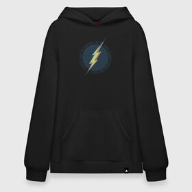 Худи SuperOversize хлопок с принтом Flash в Тюмени, 70% хлопок, 30% полиэстер, мягкий начес внутри | карман-кенгуру, эластичная резинка на манжетах и по нижней кромке, двухслойный капюшон
 | 23 февраля | flash | vdkimel | день защитника отечества | флэш