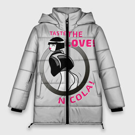 Женская зимняя куртка 3D с принтом НиКола Сyberpunk 2077 в Тюмени, верх — 100% полиэстер; подкладка — 100% полиэстер; утеплитель — 100% полиэстер | длина ниже бедра, силуэт Оверсайз. Есть воротник-стойка, отстегивающийся капюшон и ветрозащитная планка. 

Боковые карманы с листочкой на кнопках и внутренний карман на молнии | cyberpunk | cyberpunk 2077 | cyberpunk samurai | джонни силверхенд | киберпанк | киберпанк 2077 | киберпанк девушка | никола киберпанк 2077 | никола сyberpunk | реклама киберпанк | риклама киберпанк никола