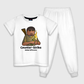 Детская пижама хлопок с принтом CS GO Коктейль Молотова в Тюмени, 100% хлопок |  брюки и футболка прямого кроя, без карманов, на брюках мягкая резинка на поясе и по низу штанин
 | 