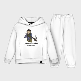 Детский костюм хлопок Oversize с принтом CS GO | Снайпер в Тюмени,  |  | counter strike | cs go | terrorist | контр страйк | кс го | снайпер | террорист