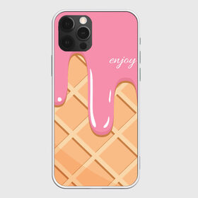Чехол для iPhone 12 Pro Max с принтом Мороженое Рожок в Тюмени, Силикон |  | enjoy | вафля | мороженко | мороженое | рожок | удовольствие | я мороженое