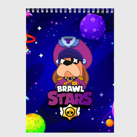 Скетчбук с принтом Brawl Stars - Генерал Гавс в Тюмени, 100% бумага
 | 48 листов, плотность листов — 100 г/м2, плотность картонной обложки — 250 г/м2. Листы скреплены сверху удобной пружинной спиралью | 2020 | 2021 | brawl | colonel | dog | leon | ruffus | space | stars | бравл | браво | гавс | генерал | корабль | космический | космос | леон | лион | новые | новый | персонаж | персонажи | пес | планеты | собака | страс