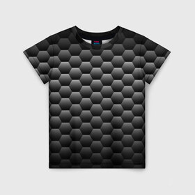 Детская футболка 3D с принтом СТАЛЬНЫЕ СОТЫ BLACK X WHITE в Тюмени, 100% гипоаллергенный полиэфир | прямой крой, круглый вырез горловины, длина до линии бедер, чуть спущенное плечо, ткань немного тянется | Тематика изображения на принте: 