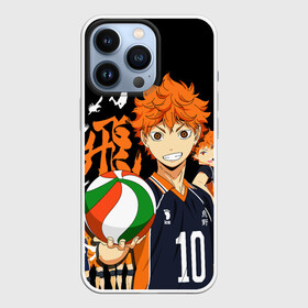 Чехол для iPhone 13 Pro с принтом Команда Сёё Хинаты и он сам в Тюмени,  |  | anime | haikyu | haikyuu | karasuno | аниме | волейбол | ворон | карасуно | манга | мяч | сёё хината