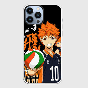 Чехол для iPhone 13 Pro Max с принтом Команда Сёё Хинаты и он сам в Тюмени,  |  | anime | haikyu | haikyuu | karasuno | аниме | волейбол | ворон | карасуно | манга | мяч | сёё хината