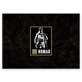 Поздравительная открытка с принтом Nomad в Тюмени, 100% бумага | плотность бумаги 280 г/м2, матовая, на обратной стороне линовка и место для марки
 | Тематика изображения на принте: nomad | r6s | rainbow six siege | номад | оперативник | персонаж