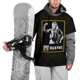Накидка на куртку 3D с принтом Valkyrie в Тюмени, 100% полиэстер |  | r6s | rainbow six siege | valkyrie | валькирия | оперативник | персонаж