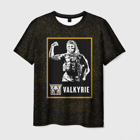 Мужская футболка 3D с принтом Valkyrie в Тюмени, 100% полиэфир | прямой крой, круглый вырез горловины, длина до линии бедер | r6s | rainbow six siege | valkyrie | валькирия | оперативник | персонаж