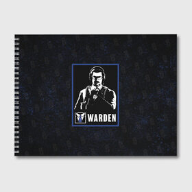 Альбом для рисования с принтом Warden в Тюмени, 100% бумага
 | матовая бумага, плотность 200 мг. | r6s | rainbow six siege | warden | варден | оперативник | персонаж