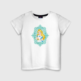 Детская футболка хлопок с принтом Алиса в Тюмени, 100% хлопок | круглый вырез горловины, полуприлегающий силуэт, длина до линии бедер | Тематика изображения на принте: alice | alice in wonderland | vdosadir | алиса | алиса в стране чудес