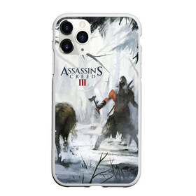 Чехол для iPhone 11 Pro Max матовый с принтом Assassin’s Creed 3 в Тюмени, Силикон |  | Тематика изображения на принте: black flag | brotherhood | chronicles | creed | game | origins | revelations | rogue | syndicate | unity | альтаир | ассасин | игры | кинжал | пираты