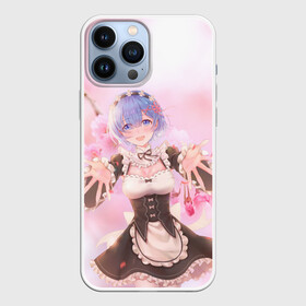 Чехол для iPhone 13 Pro Max с принтом Рем в Тюмени,  |  | anime | re zero | re: zero kara hajimeru isekai seikatsu | re: жизнь с нуля в альтернативном мире | rem | демон | ре зеро | рем | рэм