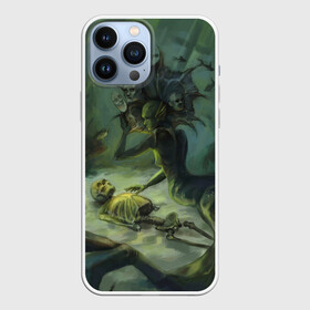 Чехол для iPhone 13 Pro Max с принтом Underwater undead в Тюмени,  |  | +16 | mermaid | skeleton | underwater | русалка | скелет