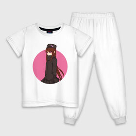 Детская пижама хлопок с принтом Девушка эндермен в Тюмени, 100% хлопок |  брюки и футболка прямого кроя, без карманов, на брюках мягкая резинка на поясе и по низу штанин
 | enderman | girl | аниме | девочка | майнкрафт