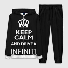 Женский костюм 3D с принтом Drive a INFINITI в Тюмени,  |  | 35 | auto | car | fx35 | infinity | keep calm | qx80 | sport | авто | автомобиль | водитель | гонщик | инфинити | королевский | король | корона | лого | логотип | любитель | марка | машина | подарок | рейсер