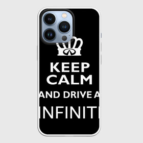 Чехол для iPhone 13 Pro с принтом Drive a INFINITI в Тюмени,  |  | 35 | auto | car | fx35 | infinity | keep calm | qx80 | sport | авто | автомобиль | водитель | гонщик | инфинити | королевский | король | корона | лого | логотип | любитель | марка | машина | подарок | рейсер