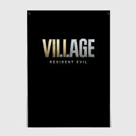 Постер с принтом Resident Evil Village в Тюмени, 100% бумага
 | бумага, плотность 150 мг. Матовая, но за счет высокого коэффициента гладкости имеет небольшой блеск и дает на свету блики, но в отличии от глянцевой бумаги не покрыта лаком | lady dimitrescu | resident evil | resident evil 8 | vampire | village | вампир | деревня | итан уинтерс | крис рэдфилд | леди димитреску | мем | резидент ивел | резидент ивел 8