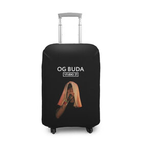 Чехол для чемодана 3D с принтом OG Buda в Тюмени, 86% полиэфир, 14% спандекс | двустороннее нанесение принта, прорези для ручек и колес | melon music | og buda | опг сити | русский рэп | рэп | тюмень | хип хоп