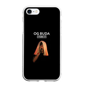 Чехол для iPhone 7/8 матовый с принтом OG Buda в Тюмени, Силикон | Область печати: задняя сторона чехла, без боковых панелей | melon music | og buda | опг сити | русский рэп | рэп | тюмень | хип хоп