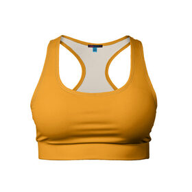 Женский спортивный топ 3D с принтом Цвет Шафран (без рисунка) в Тюмени, 82% полиэстер, 18% спандекс Ткань безопасна для здоровья, позволяет коже дышать, не мнется и не растягивается |  | без рисунка | горчичный | желто оранжевый тон | желтый | модные цвета 2020 | оранжевый | рыжий | сочный цвет | цвет 2020 | шафран | яркие цвета