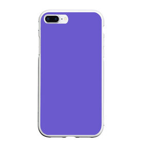 Чехол для iPhone 7Plus/8 Plus матовый с принтом Аспидно-синий в Тюмени, Силикон | Область печати: задняя сторона чехла, без боковых панелей | без дизайна | без картинки | одноцветные | синий