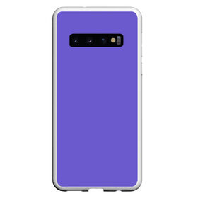 Чехол для Samsung Galaxy S10 с принтом Аспидно-синий в Тюмени, Силикон | Область печати: задняя сторона чехла, без боковых панелей | без дизайна | без картинки | одноцветные | синий