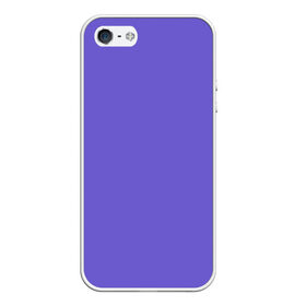 Чехол для iPhone 5/5S матовый с принтом Аспидно-синий в Тюмени, Силикон | Область печати: задняя сторона чехла, без боковых панелей | без дизайна | без картинки | одноцветные | синий